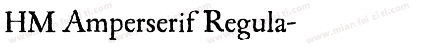 HM Amperserif Regula字体转换